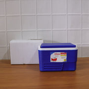 camping friendly ice storage container blue