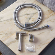 Installed brass Shattaf health faucet for hygiene