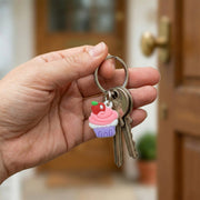 Cupcake design key holder for keys or bags