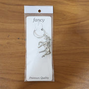 Premium horse keychain featuring smooth and shiny chrome finish