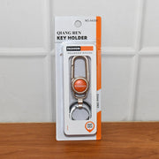 Lifestyle image of premium metal keychain carabiner clip used for key management