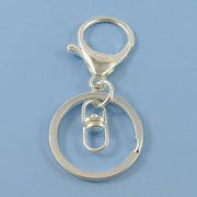 Secure key ring with silicone wrist strap