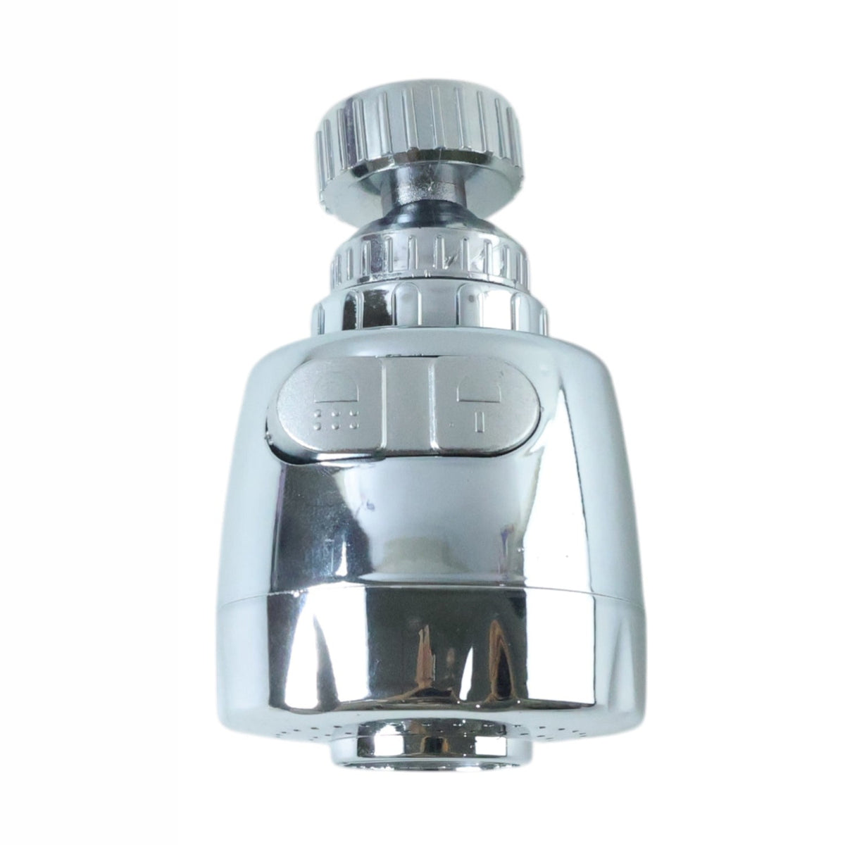 Flexible rotating faucet nozzle with dual flow modes