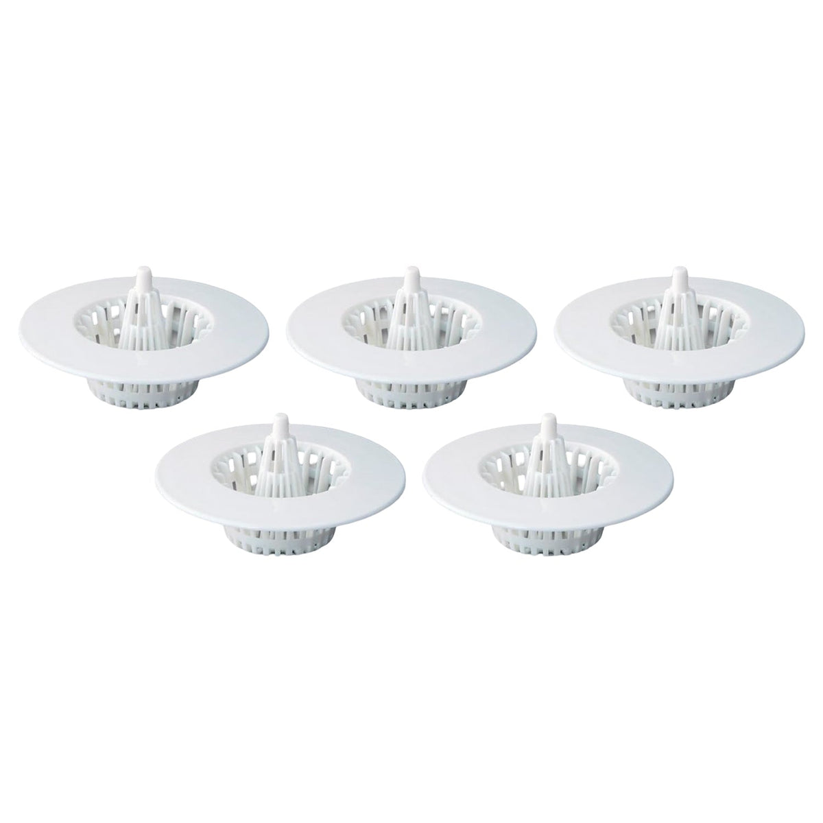 Drain protector strainer filter in rust-resistant white plastic