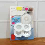 5-piece sink drain strainer set in retail packaging