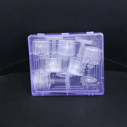 Set of 6 battery-operated LED crystal-effect lamps providing ambient glow