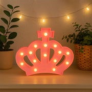 Warm ambient glow from crown LED light enhancing room atmosphere