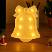 Cute pink bell shaped LED night light designed for kids room decoration