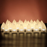 Battery operated flameless LED candle light safe for home use