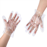 Disposable plastic gloves for kitchen and daily hygienic tasks