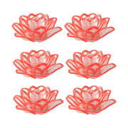 Smokeless LED lotus shaped decorative candles providing warm light atmosphere