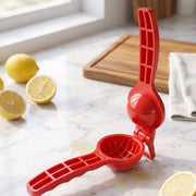 Versatile 2-in-1 Lemon Squeezer & Bottle Opener showing its dual function.