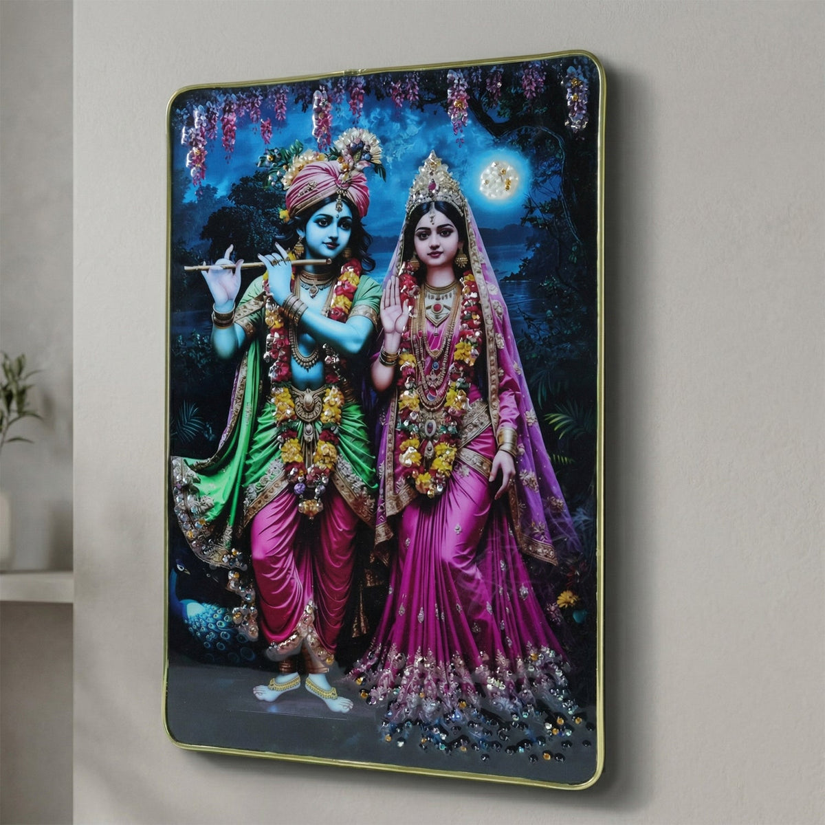 Gifting Radha Krishna wall art for religious occasions