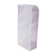 Stationery organizer with transparent compartments for office desk