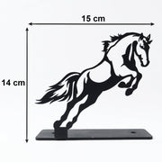 Contemporary iron horse ornament for desk or shelf