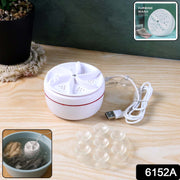 The portable USB-powered mini washing machine shown from an angle, highlighting its compact design.
