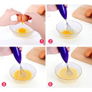 Ergonomic handheld milk whisk for coffee and tea