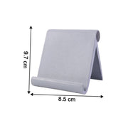 Foldable desktop mobile stand folded flat for portability