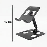 Folded metal mobile stand for portability
