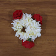 Traditional artificial flower gajra hair accessory with vibrant floral design