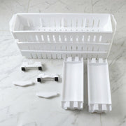 Kitchen storage rack for organizing household items and essentials