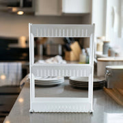 Multipurpose rack for kitchen and bathroom storage solutions