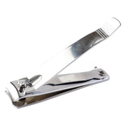 Angled view of heavy-duty stainless steel nail cutting tool