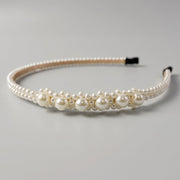 Fashionable and comfortable pearl beaded hair accessory