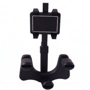 Durable ABS plastic car phone holder, easy to clip onto rear view mirror