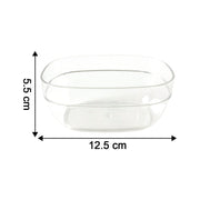 Multipurpose transparent serving and storage oval bowls set