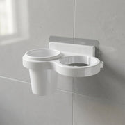 Easy to install plastic bathroom organization rack