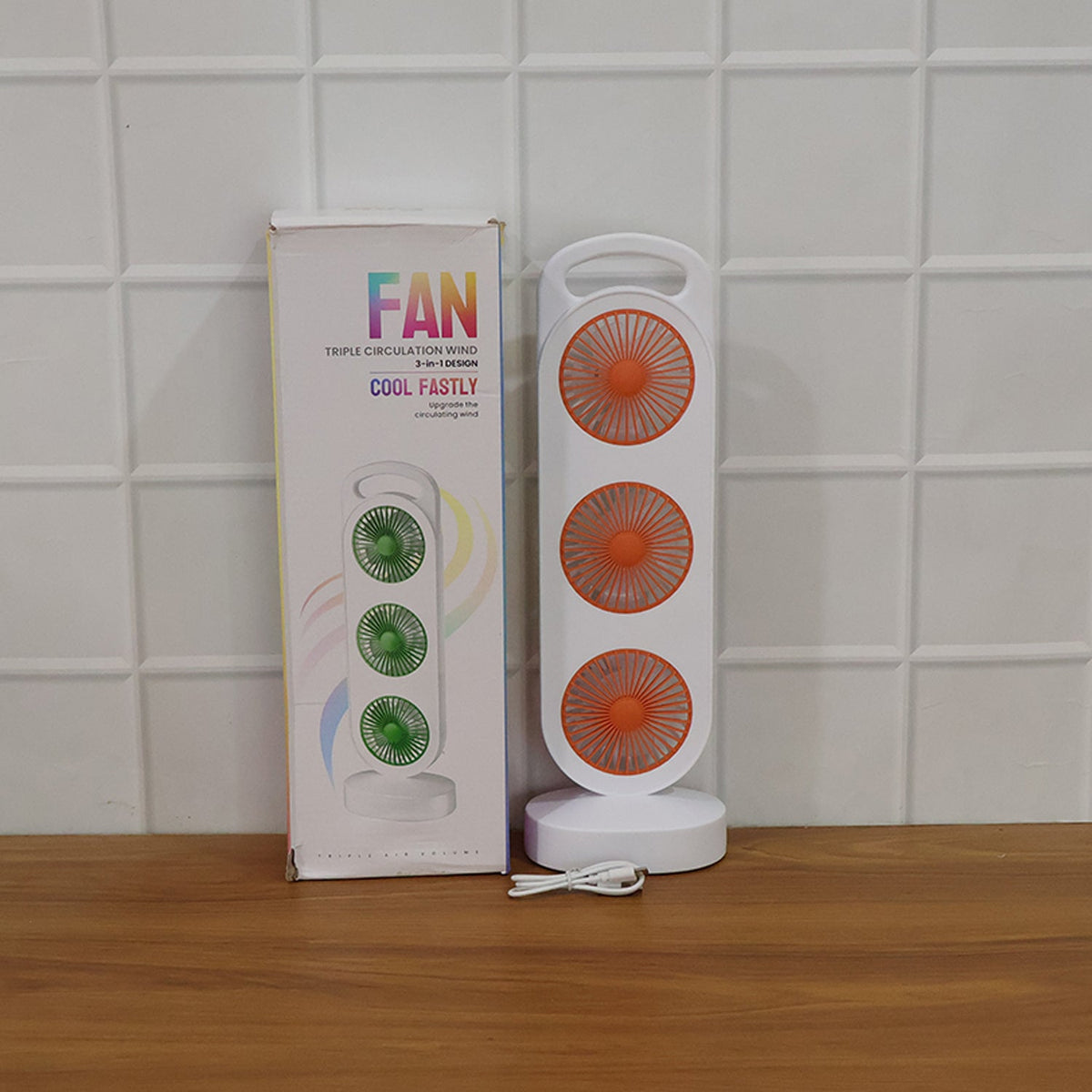 Indoor portable fan suitable for home or office