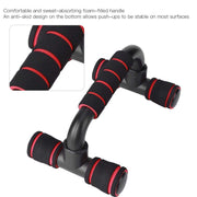 Full set of Konex Push-Up Bars arranged for a home gym setup, promoting upper body fitness.