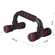 Konex Push-Up Bars with non-slip workout grips, illustrating compact size and stability.