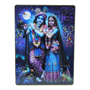 Religious Radha Krishna wall hanging for sacred spaces