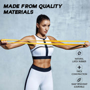 Resistance band facilitating mobility and rehabilitation workouts