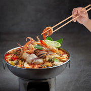 Set of reusable chopsticks in bamboo for home and restaurant use
