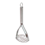 Heavy duty stainless steel potato masher for smooth mashing