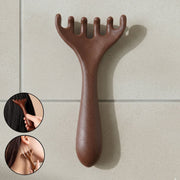 Wooden scalp massager designed for relaxing head and neck massage