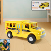 Yellow kids bus toy designed for role-play and imaginative learning