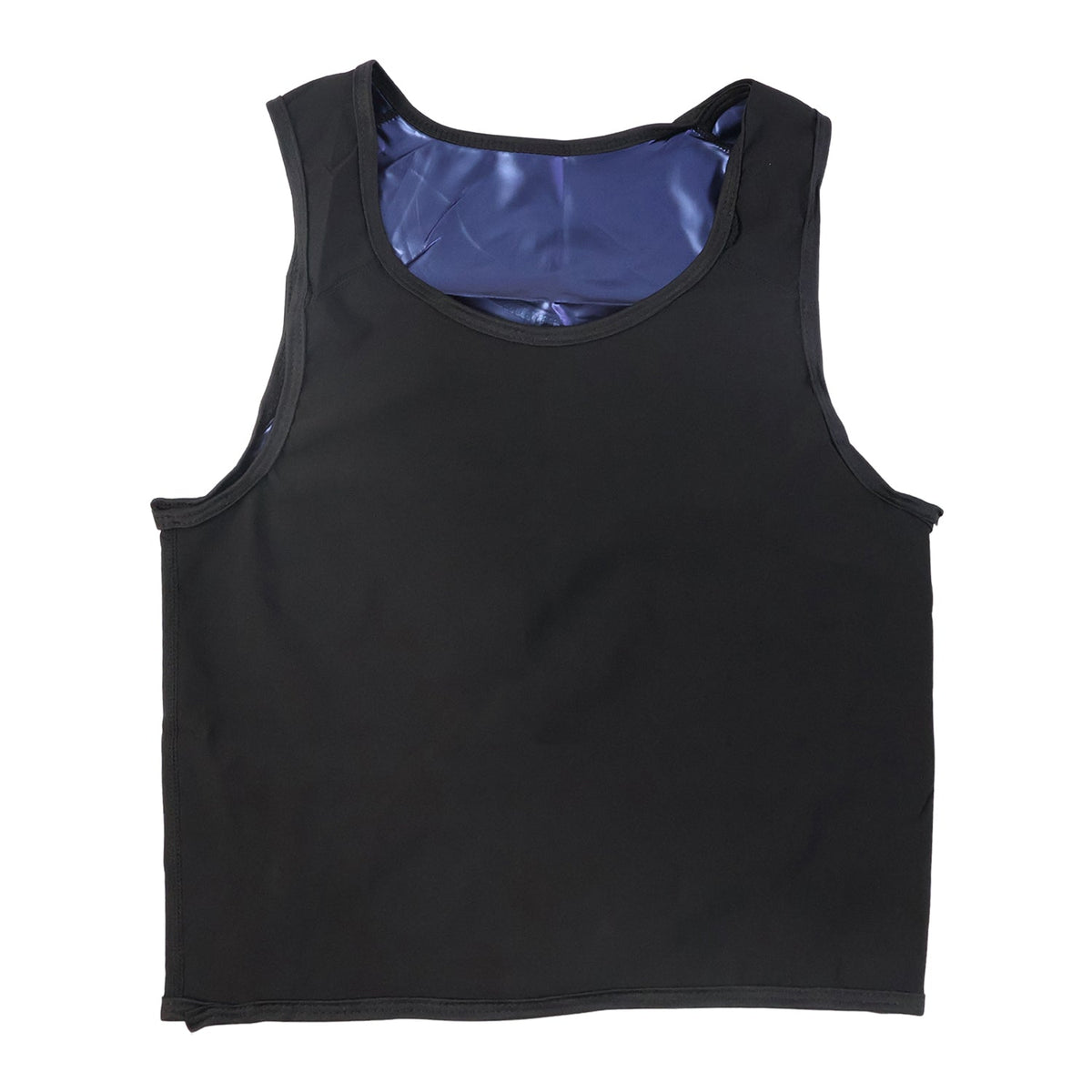 Texture of neoprene fabric on men’s sweat shaper tank top