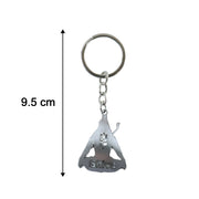 Mahadev religious keychain in durable metal finish