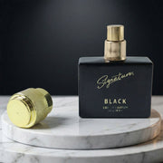 Beautiful Signature Black perfume packaging with elegant design