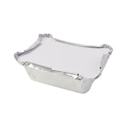 Disposable aluminium foil food boxes with tight crimp seal lids