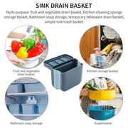 Kitchen accessories storage holder basket for sink