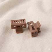 Mini hair grip clips set showcasing durable plastic material