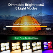 Lifestyle shot of waterproof solar flood light in garden or outdoor area