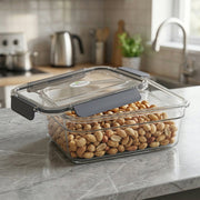 Dry food containers with airtight lids