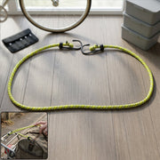 Heavy duty elastic bungee cord with hooks for secure cargo tying