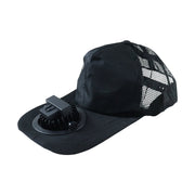 Portable summer cap with built-in fan and lightweight design